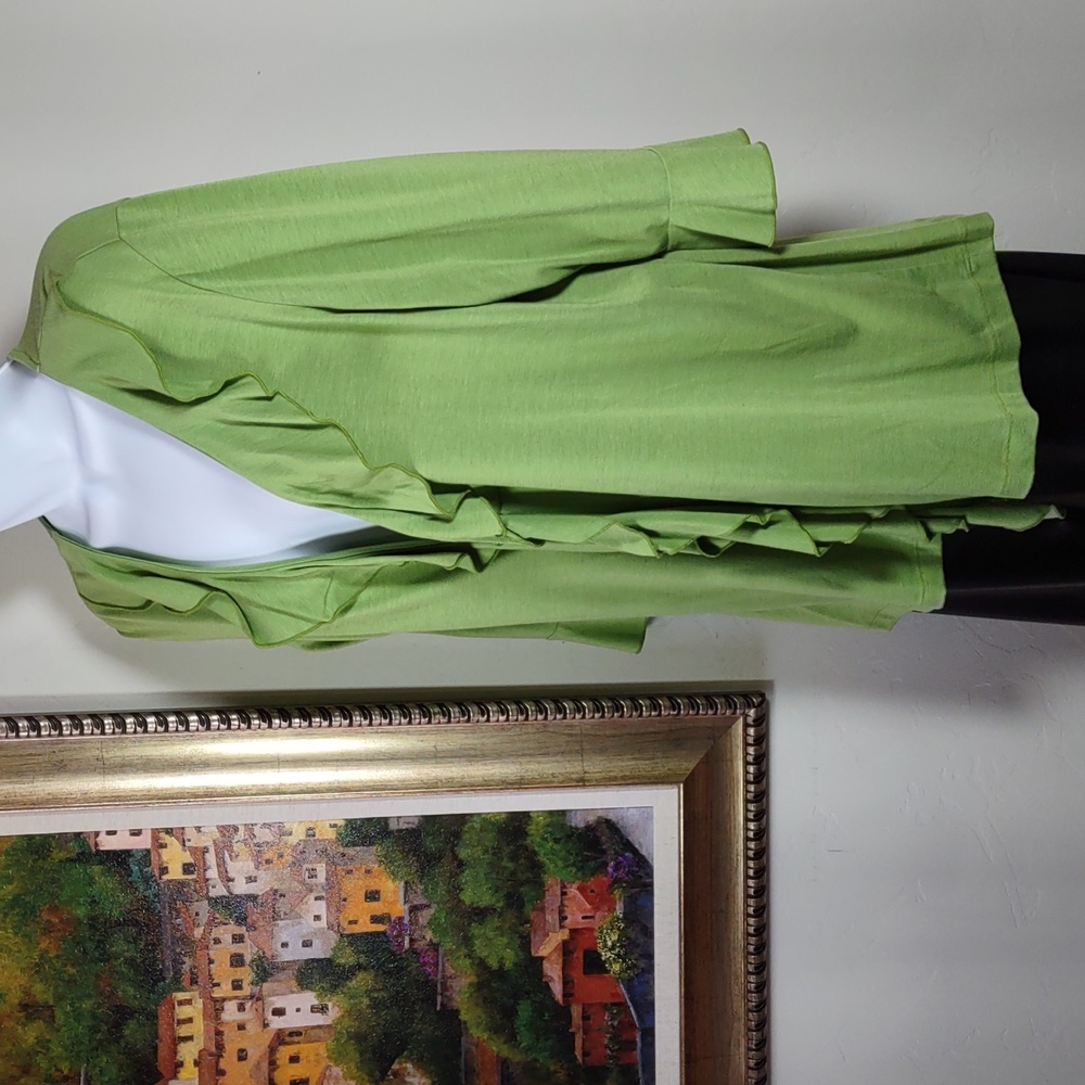 Carolyn Strauss Collection Ruffle Front Cardigan - Picture 2 of 4